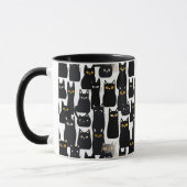 Mug Halloween éffrayant Black Cats (Gauche)