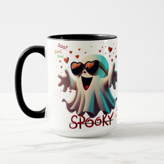 Mug Halloween Éffrayant Boo (Gauche)