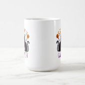 Mug Halloween éffrayant Chat Lady Chats Noirs (Centre)