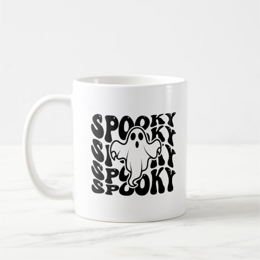Mug Halloween éffrayant Cute Fantôme (Gauche)