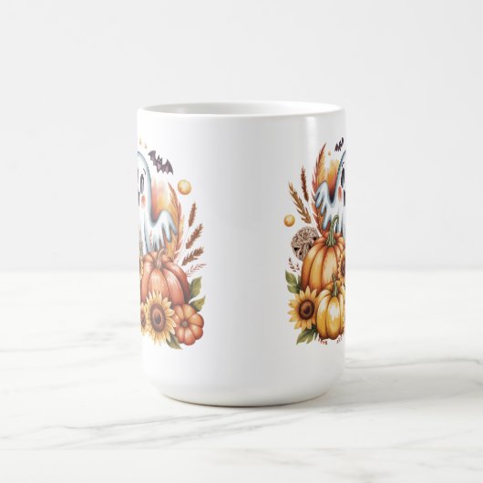 Mug Halloween éffrayant Cute Ghomajorité Harvest Autom (Centre)