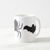 Mug Halloween Éffrayant déplaisant - Crâne, araignée e (Devant droit)