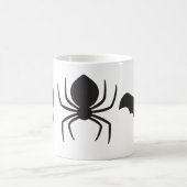 Mug Halloween Éffrayant déplaisant - Crâne, araignée e (Centre)