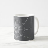 Mug Halloween Éffrayant effrayant mignon araignée Web (Devant droit)