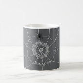 Mug Halloween Éffrayant effrayant mignon araignée Web (Centre)