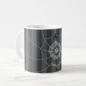 Mug Halloween Éffrayant effrayant mignon araignée Web (Devant gauche)
