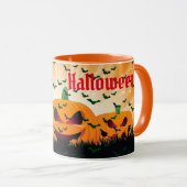 Mug Halloween Éffrayant élégant (Devant droit)