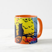Mug Halloween Éffrayant élégant (Devant droit)