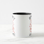 Mug Halloween éffrayant et mignon Crânes blancs (Centre)