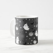 Mug Halloween Éffrayant gris foncé (Devant gauche)