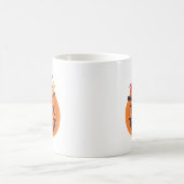 Mug Halloween Éffrayant minimaliste Bright Citrouille (Centre)