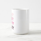Mug Halloween éffrayant rose et noir (Centre)