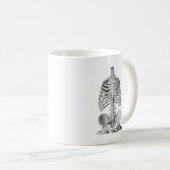 Mug Halloween Éffrayant Skeleton Bones Rib Cage (Devant droit)