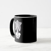 Mug Halloween Éffrayant Skeleton Bones Rib Cage (Devant gauche)