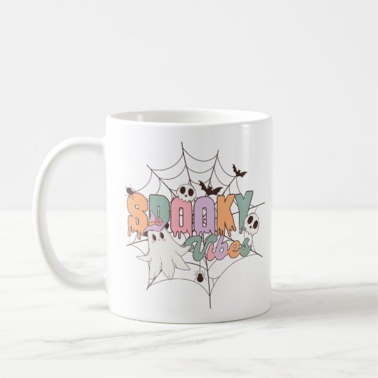 Mug Halloween éffrayant Vibes (Gauche)
