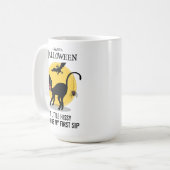 Mug Halloween éffrayante Black Cat Spider (Devant gauche)