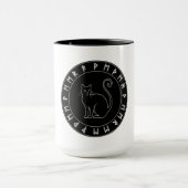 Mug Halloween en chats noirs (Centre)