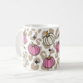 Mug Halloween esthétique Citrouille rose (Devant gauche)