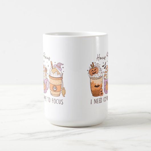 Mug Halloween et café (Centre)