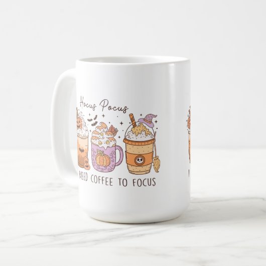 Mug Halloween et café (Devant gauche)