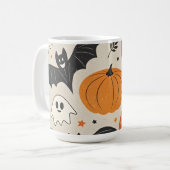 Mug Halloween et motif d'automne (Devant gauche)