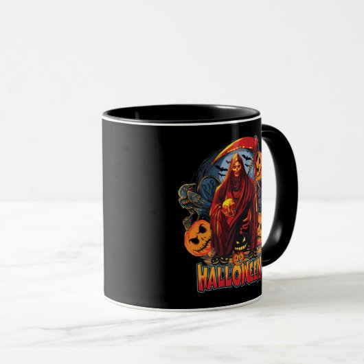 Mug Halloween Evil skeleton (Devant droit)