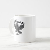 Mug Halloween F-Caw-F Bird Crow Women Men Minimal Clea (Devant gauche)