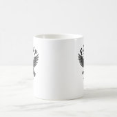 Mug Halloween F-Caw-F Bird Crow Women Men Minimal Clea (Centre)