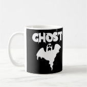 Mug Halloween Fantôme Noir Et Blanc (Gauche)
