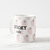 Mug Halloween Fantôme rose Éffrayant (Devant gauche)