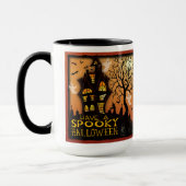 Mug Halloween Fantômes Haunted Maison chauves-chauves- (Gauche)