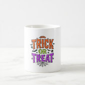Mug Halloween Farce Traitement Drôle Toile d'Araignée (Centre)