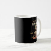 Mug Halloween Fccking Enfin Bridesmaid Skeleton Chelo (Devant droit)