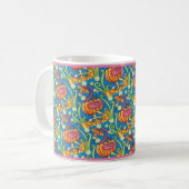 MUG HALLOWEEN FLAMANT ROSE ROSE & CHAT NOIR EN CITROUI (Devant gauche)