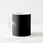Mug Halloween Flamant rose squelette (Devant gauche)