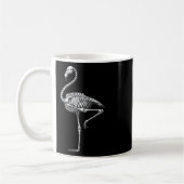 Mug Halloween Flamant rose squelette (Gauche)