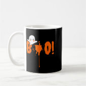 Mug Halloween Funny Cute Ghost Boo! Design Gift  (Gauche)
