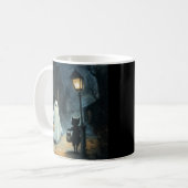 Mug Halloween Ghost et Rencontre de chat (Devant gauche)