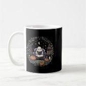 Mug Halloween Ghost Reading Book Lover Tee Long Sleeve (Gauche)