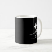 Mug Halloween Ghost Walking Dinosaur Skeleton T Rex Fu (Devant droit)