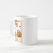Mug Halloween Goose Ghost Bow Coquette Trucs Ou Traite (Devant gauche)