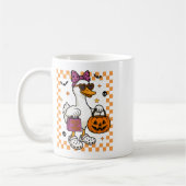 Mug Halloween Goose Ghost Bow Coquette Trucs Ou Traite (Gauche)