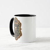 Mug Halloween Gothique Crâne Et Crossbones Pointe De S (Devant gauche)