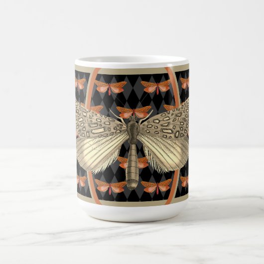 Mug Halloween gothique en diamant de papillon (Centre)