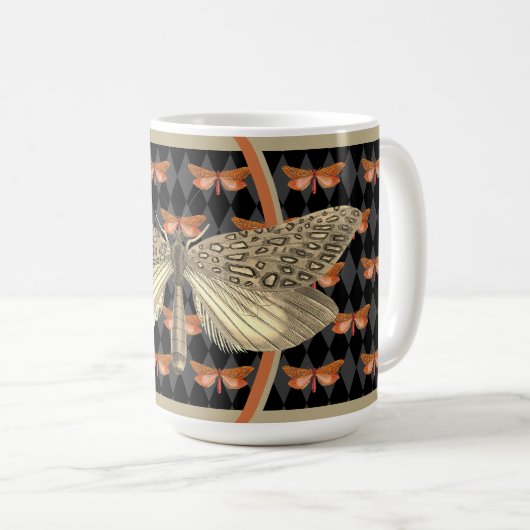 Mug Halloween gothique en diamant de papillon (Devant droit)