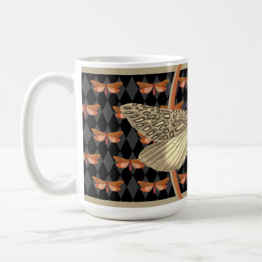 Mug Halloween gothique en diamant de papillon (Gauche)