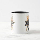 Mug Halloween gothique noir et Rose d'or (Centre)