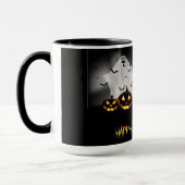 Mug Halloween Graveyard, Ghost Jack-o-lanterns et Bat (Gauche)