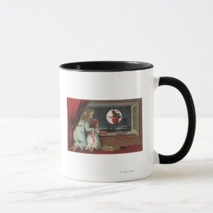 Mug Halloween GreetingWitch de la fenêtre