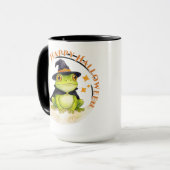 Mug Halloween Grenouille Crapaud Sorcière Mignonne (Devant gauche)